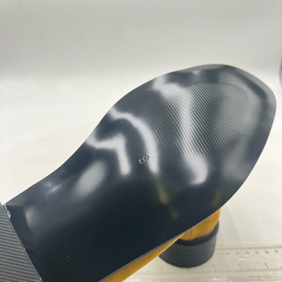 XYD Olive Low Heel Mary Janes Square Toe Slender Strap Chunky Pumps Casual Shoes - Picture 6 of 8